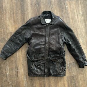 Men's Genuine Leather Jacket Vintage